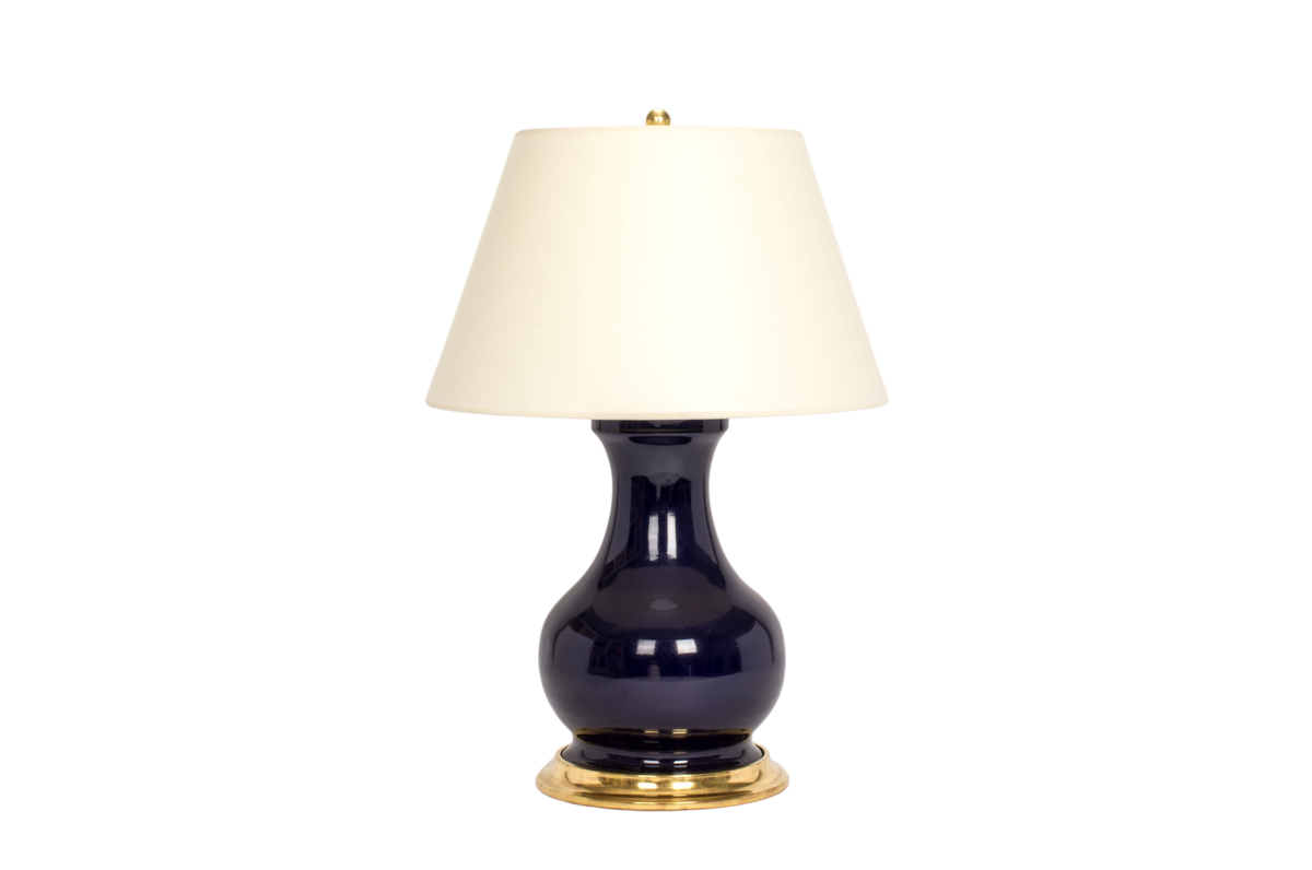 Hann Medium Lamp in Indigo – Christopher Spitzmiller, Inc.