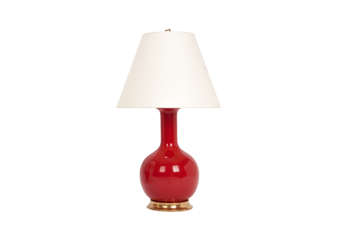 Single Gourd Medium Lamp in Red