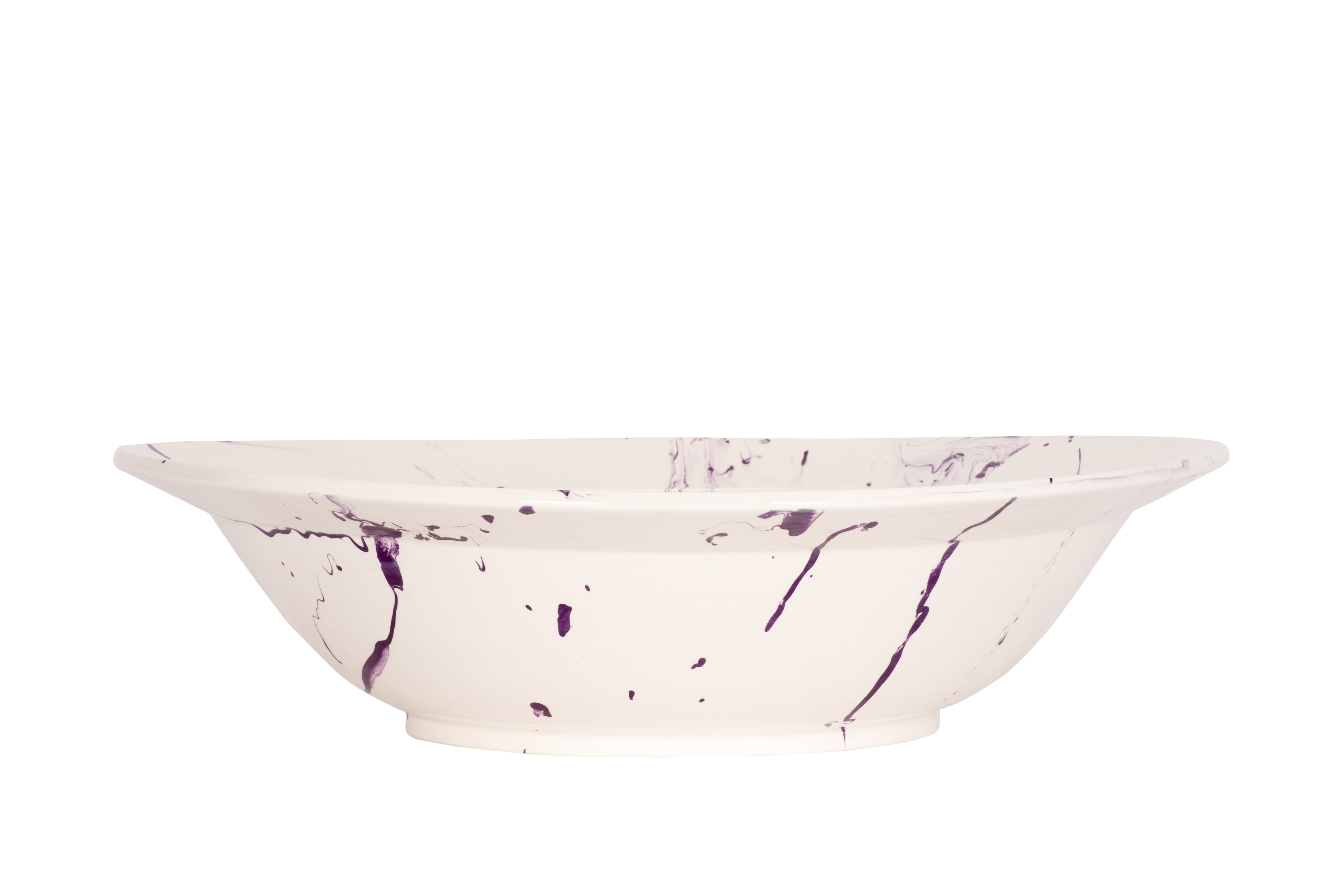 Hand Thrown Marble Low Bowl – Christopher Spitzmiller, Inc.