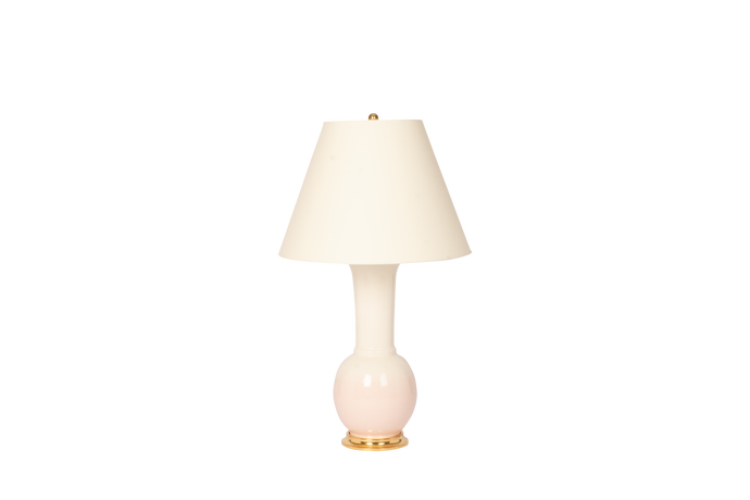 Alexandra lamp in blush pink ombre