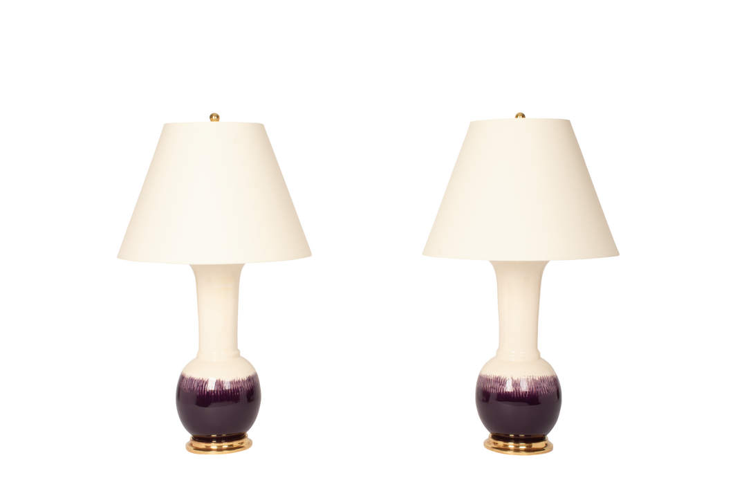 Alexandra Lamps, Plum Ombre