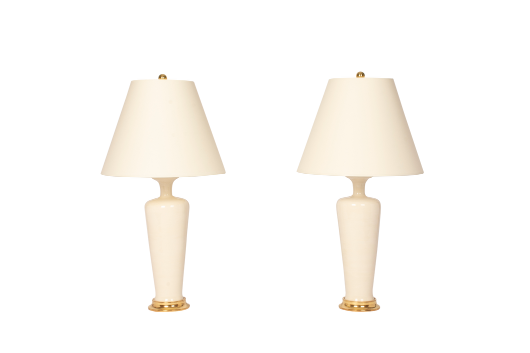 Anthony Small Lamp Pair in Clear