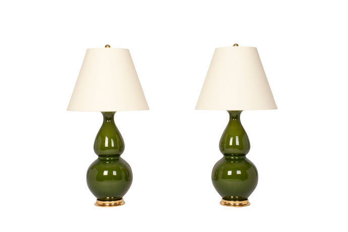 Aurora Medium Lamp Pair in Spruce