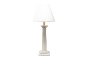 Corinthian Candlestick Lamp in Clear