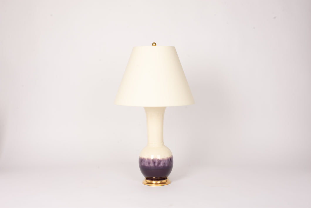 Alexandra Lamp, Plum Ombre Crackle