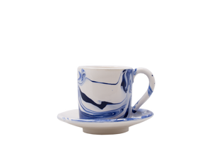 Marble Demitasse with Saucer