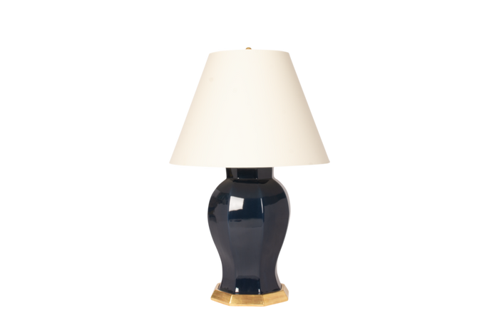 Dennis lamp, inky blue