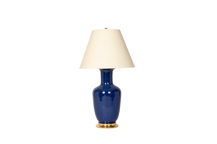 Ginger Jar Lamp, Sapphire Blue