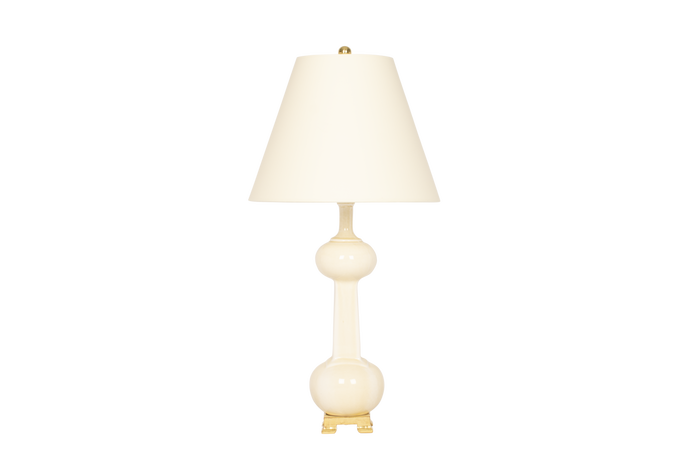 Hadley Medium Lamp in Clear Crackle