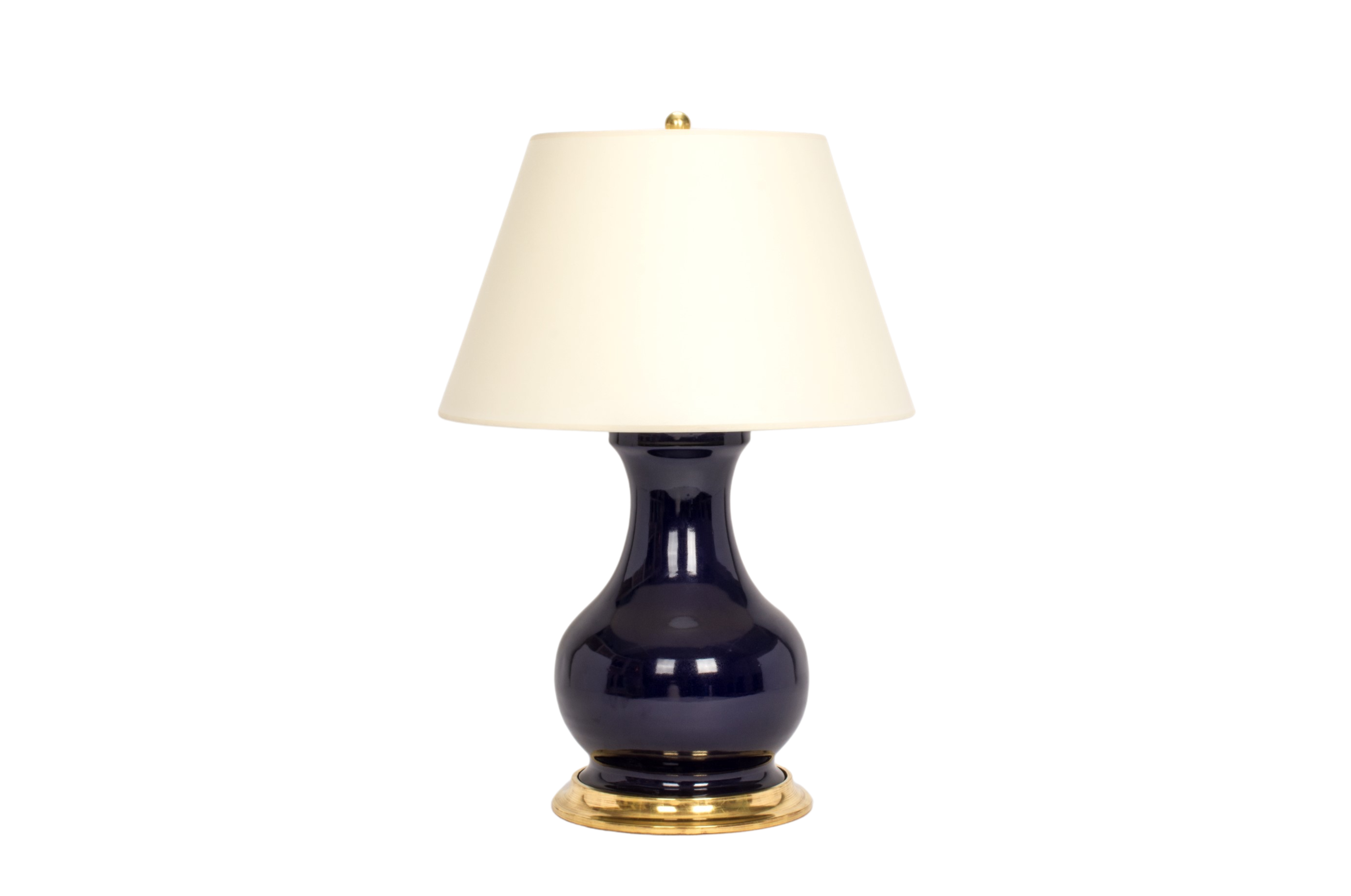【mari】ラトータリテ　ライトグログラン　ブルゾン ネイビー Hann Medium Lamp in Indigo – Christopher Spitzmiller, Inc.