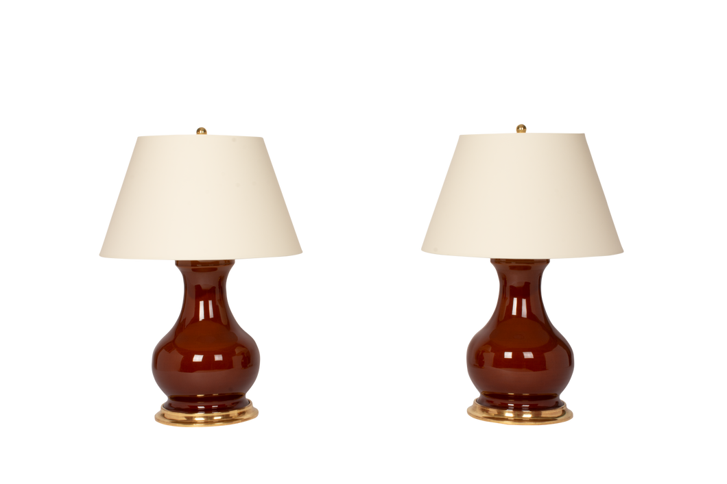 Hann Medium lamp pair, amber