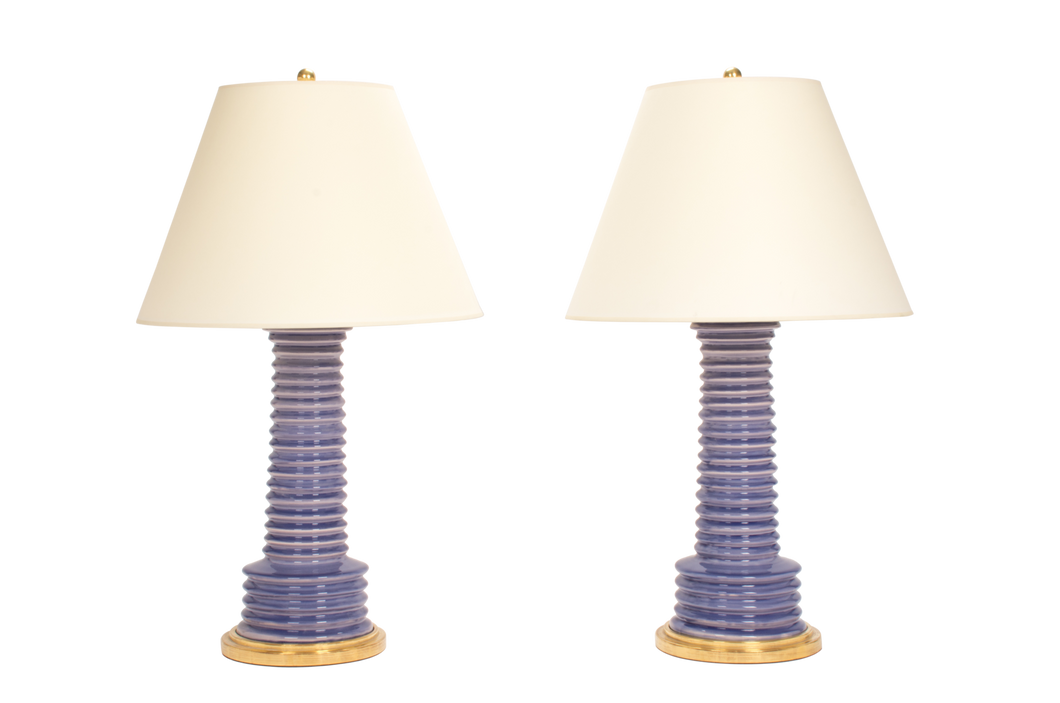 Harry Lamp Pair in Wisteria