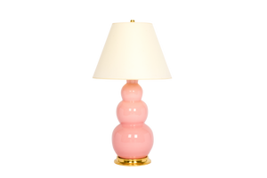 Three Ball Large Lamp in Shell Pink