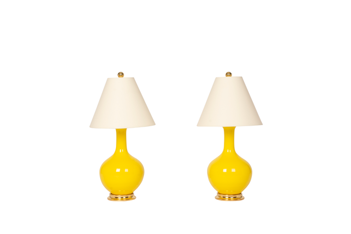 Lindsay Lamp Pair in Canary