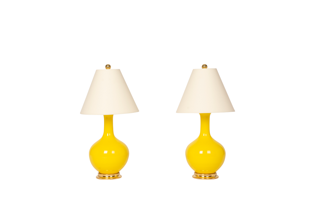 Lindsay Lamp Pair in Canary