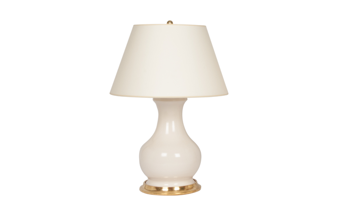 Hann Medium Lamp in Blanc de Chine