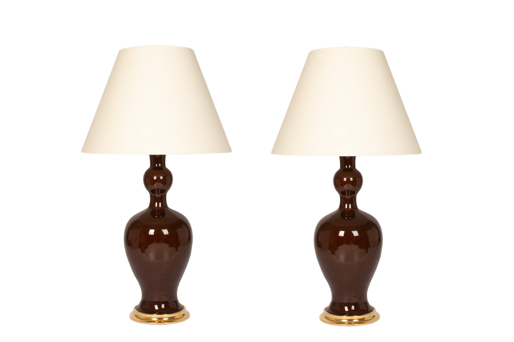 Marjorie Lamp Pair in Espresso