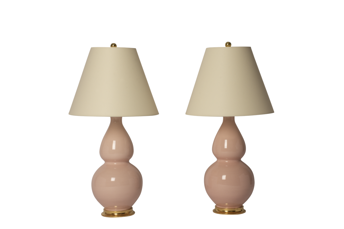 Aurora Medium Lamp Pair in Blush Pink – Christopher Spitzmiller, Inc.