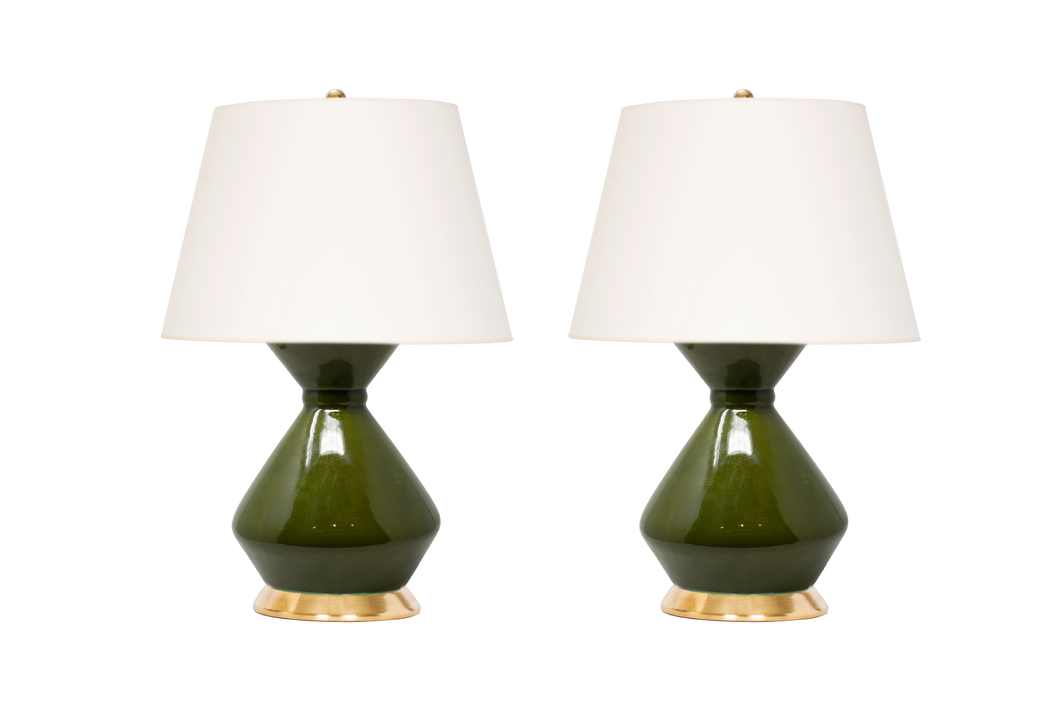 Hager Medium Lamp Pair in Spruce