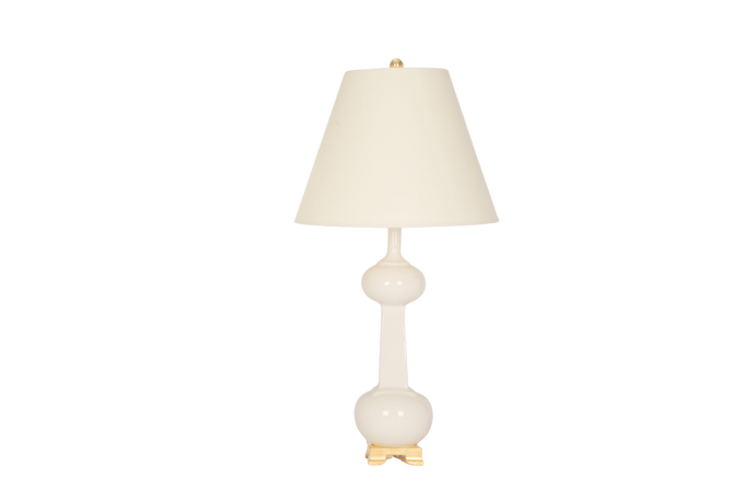 Hadley Medium Lamp in Clear Crackle