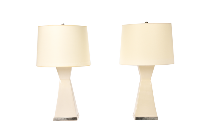 Melissa Lamp Pair in Clear