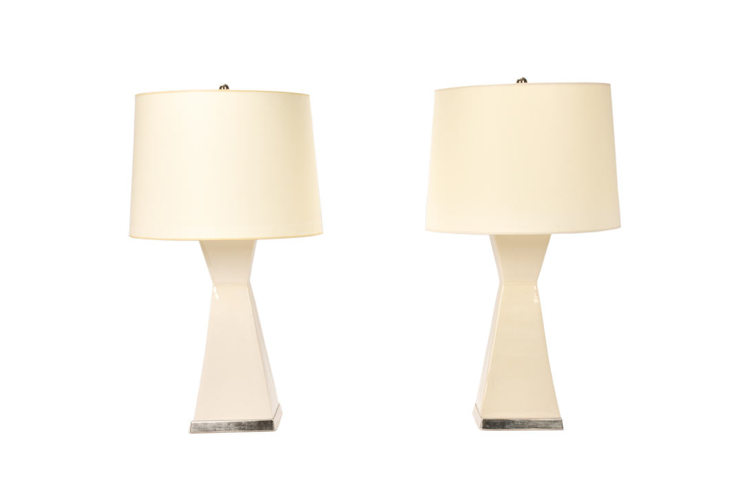 Melissa Lamp Pair in Clear