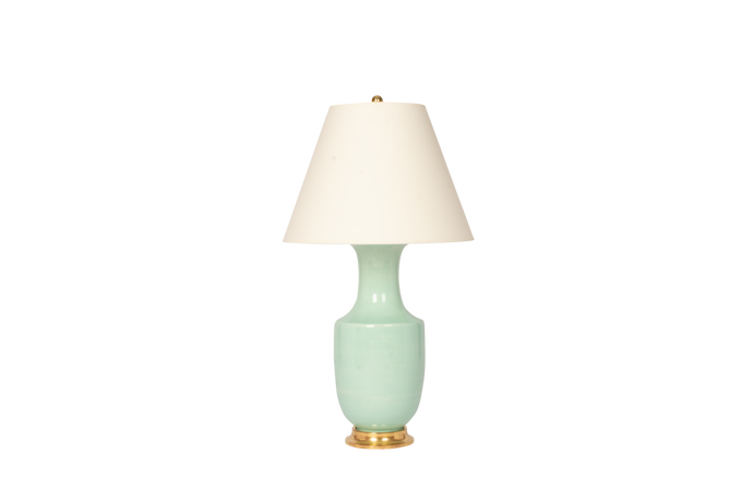 Ming lamp, pale blue green