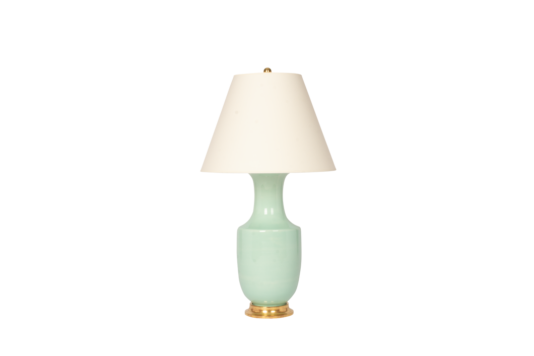 Ming lamp, pale blue green