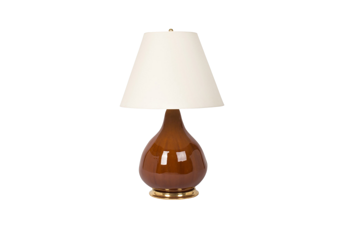 Pear Gourd Lamp in Amber