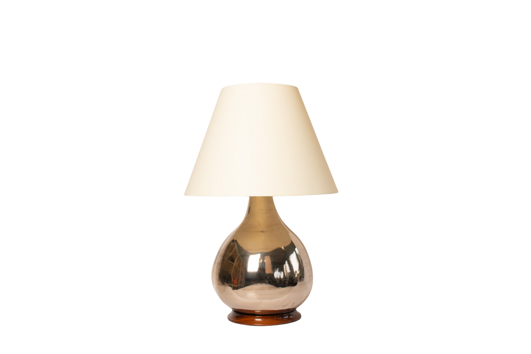 Pear Gourd Lamp in Platinum Luster