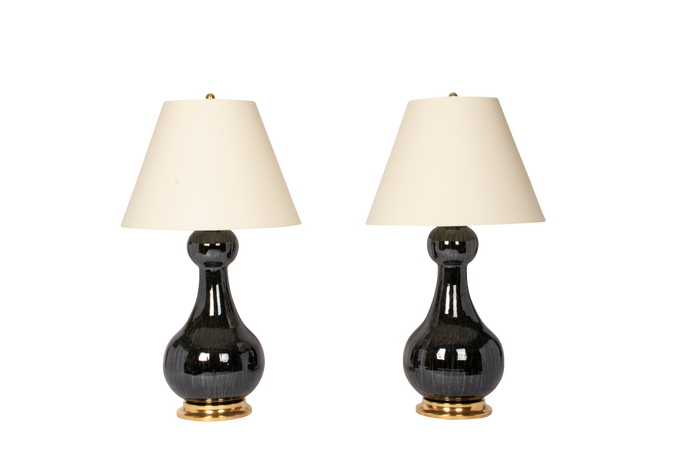 Sam Lamp Pair in Bitumen