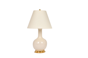 Single Gourd Medium Lamp in Clear