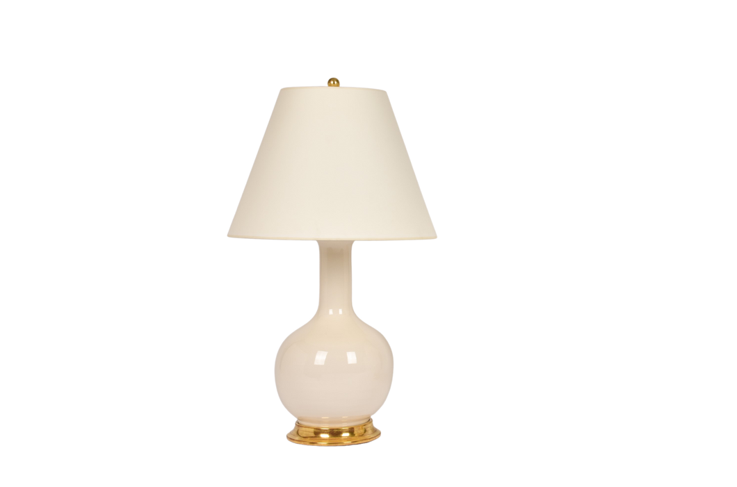 Single Gourd Medium Lamp in Clear