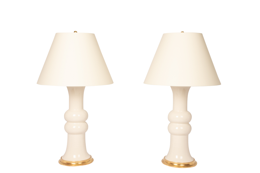 Sophie Large Lamp Pair in Blanc de Chine