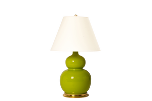 Stout Double Gourd Lamp in Apple Green