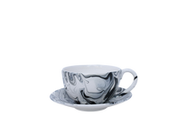 Marble Tea Cup with Saucer