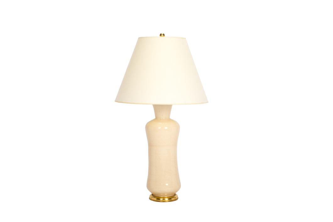 Bunny Lamp in Tea Stain Crackle