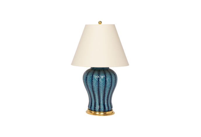 Douglas with Chevron Lamp in Prussian Blue