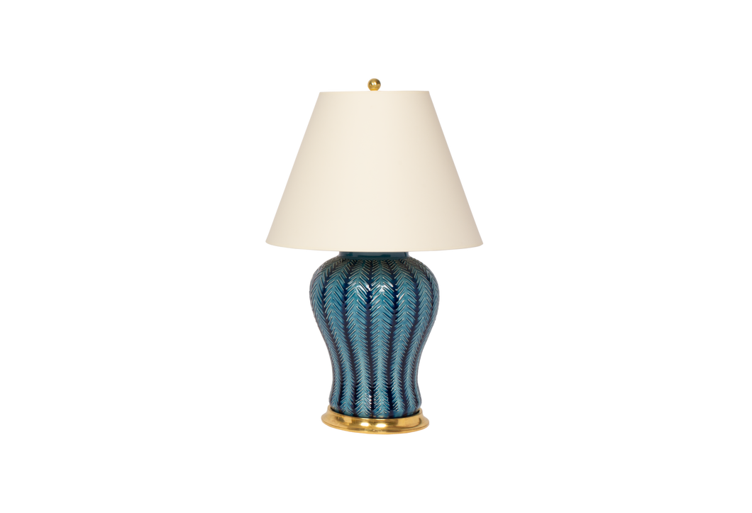 Douglas with Chevron Lamp in Prussian Blue