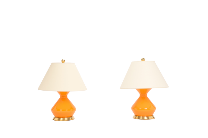 Hager Small Lamp Pair in Pumpkin