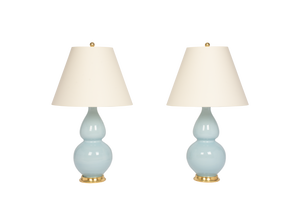 Aurora Medium Lamp Pair in Hydrangea