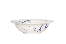 Hand Thrown Marble Low Bowl