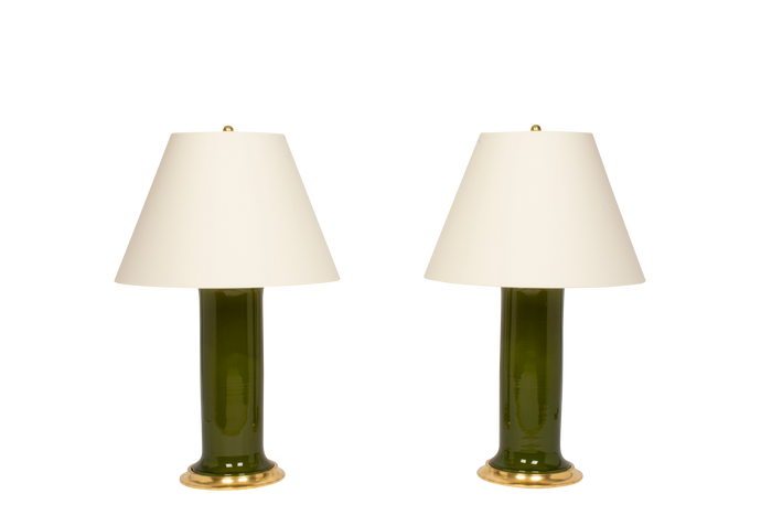 Patricia Large Lamp Pair in Spruce