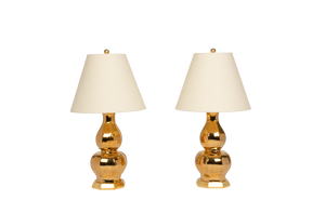 Alexander Small Lamp Pair in Gold Luster
