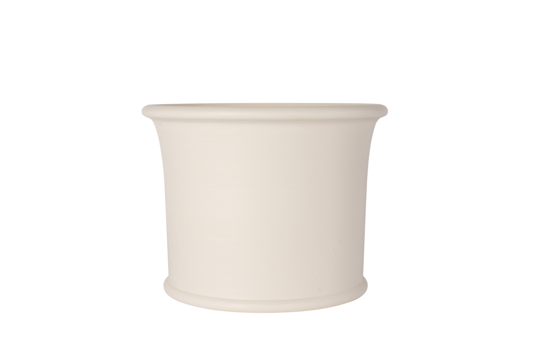 matte white planter pot Matte White Planter